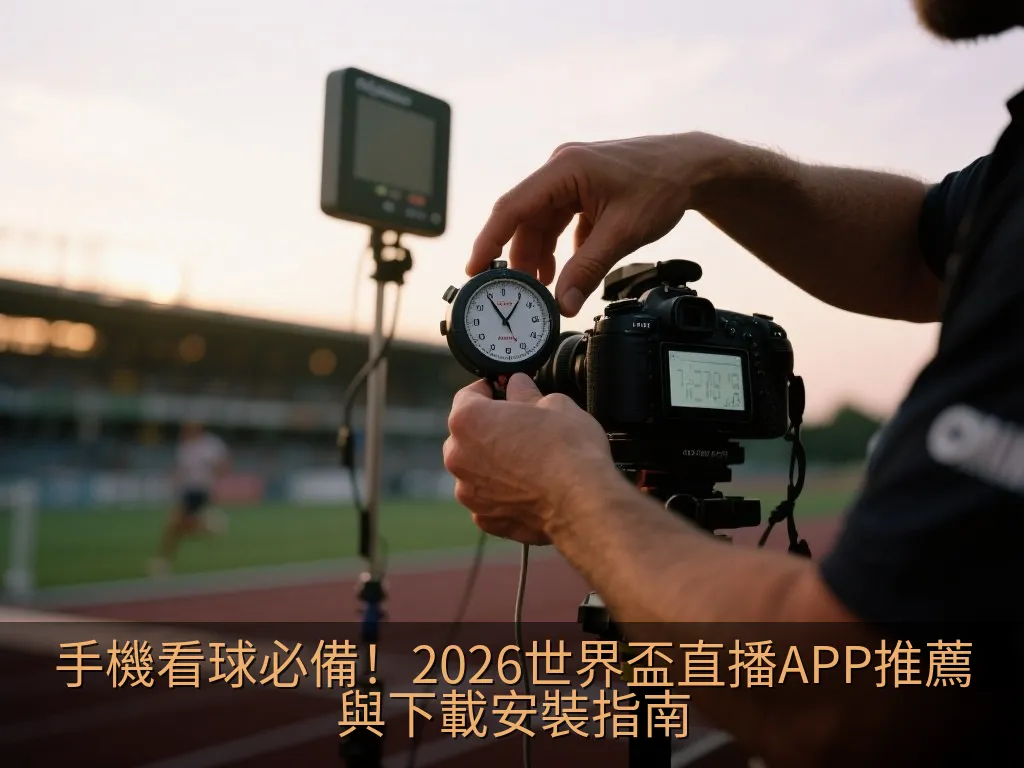 手持智慧型手機觀看綠茵足球賽事直播的溫馨室內場景